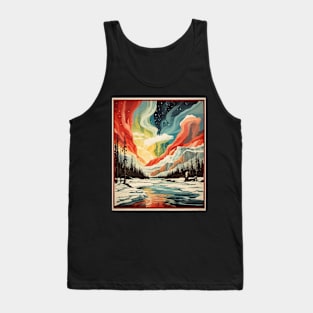 Yellowknife Vintage Poster Tourism 2 Tank Top